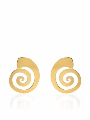 ALBERT COLL Lumière spiral earrings - Gold
