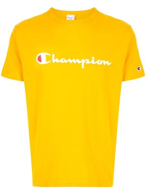 Champion logo print crew neck T-shirt - Yellow