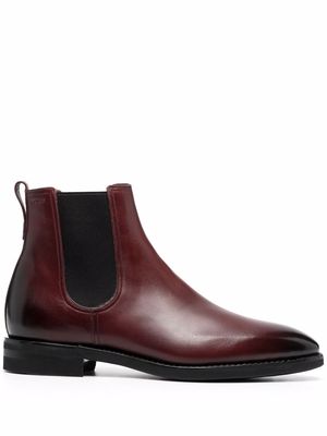 Bally almond-toe ankle boots - Red