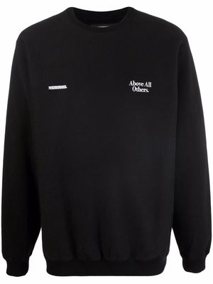 Neighborhood embroidered cotton sweatshirt - Black