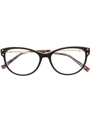 MISSONI EYEWEAR cat-eye frame glasses - Brown