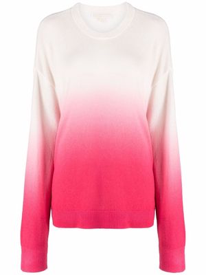 Michael Michael Kors tie-dye cashmere knit jumper - Pink