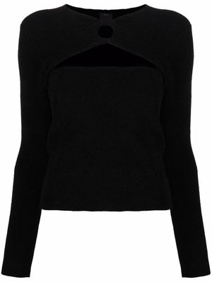 PINKO cut-out knitted jumper - Black