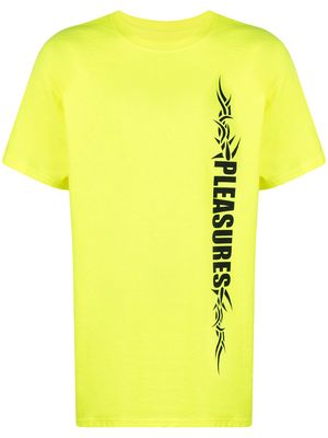 Pleasures logo-print cotton T-Shirt - Green