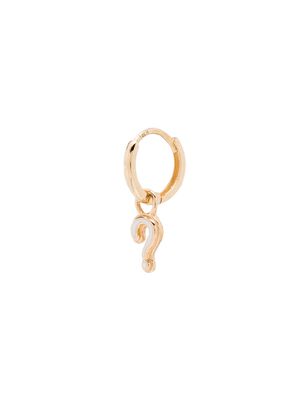 Alison Lou 14kt gold Question Huggy hoop earring - YELLOW GOLD