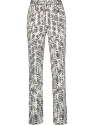 Givenchy 4G jacquard jeans - White