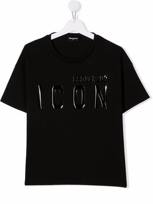 Dsquared2 Kids TEEN Icon-print cotton T-shirt - Black