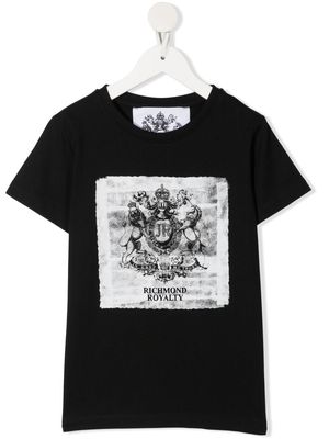 John Richmond Junior logo-print cotton T-shirt - Black