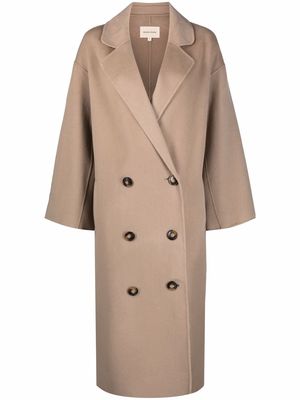Loulou Studio double-breasted Borne coat - Neutrals
