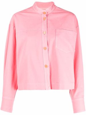 Forte Forte cropped long-sleeve shirt - Pink
