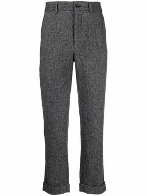 Engineered Garments straight-leg herringbone trousers - Grey