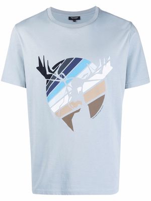 Ron Dorff Swedish Moose-print T-shirt - Blue