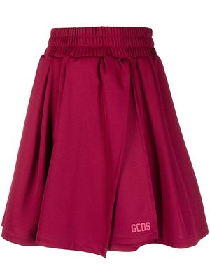 Gcds raised logo mini skirt - Pink