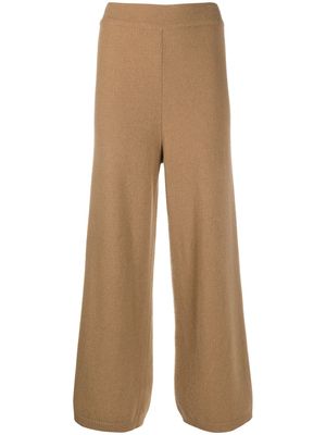 Opening Ceremony knitted flared high-waisted trousers - Brown