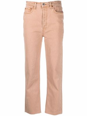 RE/DONE mid-rise straight-leg trousers - Neutrals