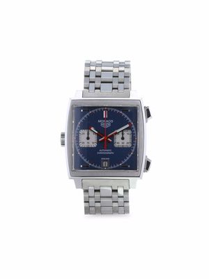TAG HEUER PRE-OWNED 2009 pre-owned Monaco 39mm - Blue