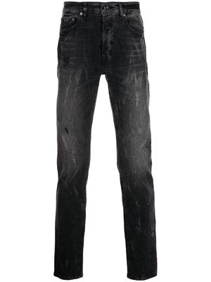Bossi Sportswear mid-rise slim fit jeans - Black