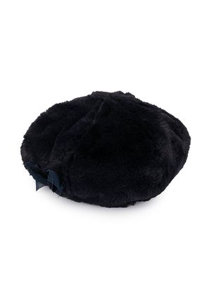 Familiar faux fur beret - Blue
