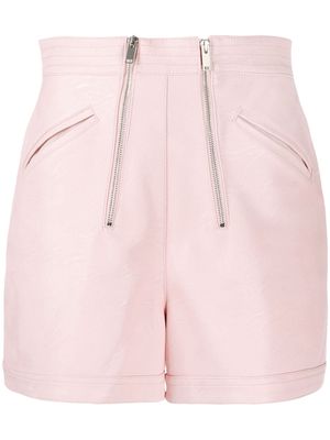 Stella McCartney high waisted zipped shorts - Pink