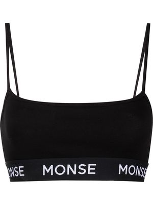 Monse logo-underband bra - Black