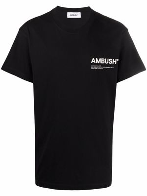 AMBUSH logo-print cotton T-shirt - Black