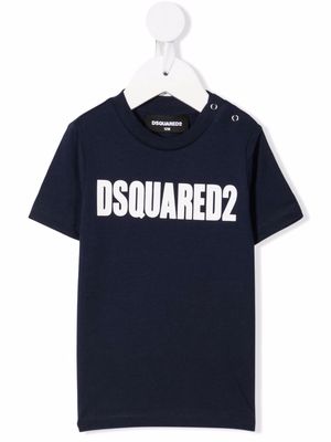 Dsquared2 Kids logo-print cotton T-shirt - Blue