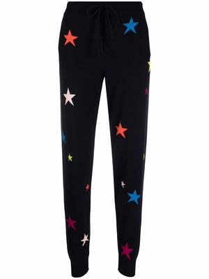 Chinti and Parker star cashmere track pants - Blue
