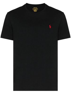 Polo Ralph Lauren logo-embroidered cotton T-shirt - Black