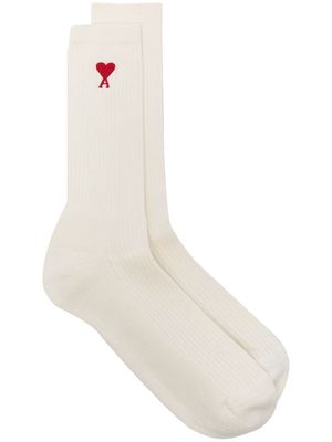 AMI Paris Ami de Coeur socks - White