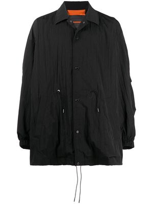Fumito Ganryu oversized fit coat - Black