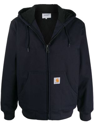 Carhartt WIP logo patch zip-up jacket - Blue