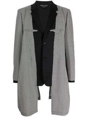 Comme Des Garçons Homme Plus layered-panel long-line blazer - Grey
