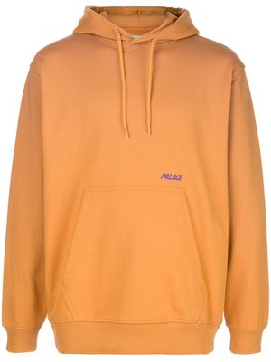 Palace logo drawstring hoodie - Orange