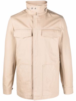 Zadig&Voltaire Bernie concealed cotton jacket - Neutrals