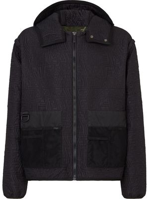 Fendi reversible hooded jacket - Black