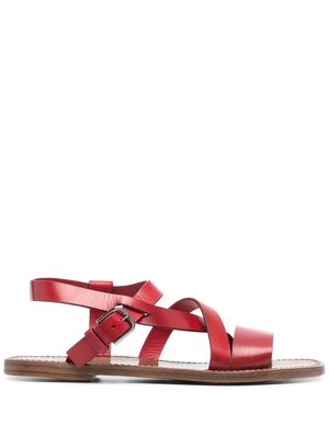 Silvano Sassetti cross straps sandals - Red
