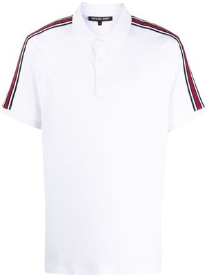 Michael Kors logo-print cotton polo shirt - White
