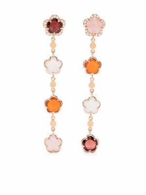 Pasquale Bruni 18kt rose gold Figlia dei Fiori diamond drop earrings - Pink