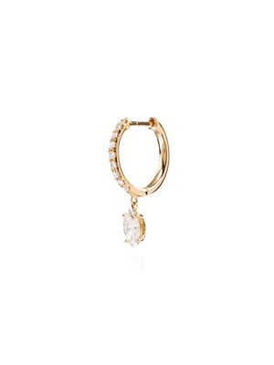 Anita Ko 18kt yellow gold diamond hoop earring
