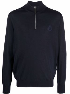 Billionaire pullover zip jumper - Blue