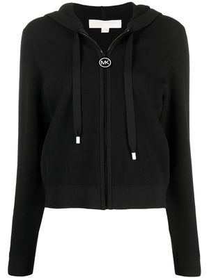 Michael Michael Kors logo-stripe hoodie - Black