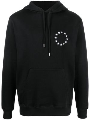 Etudes star-embroidery organic-cotton hoodie - Black