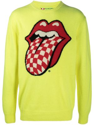 MC2 Saint Barth Rolling Stones intarsia jumper - Yellow