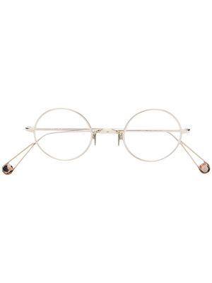 Ahlem round frame glasses - Metallic