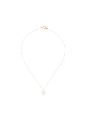 Sophie Bille Brahe 14kt yellow gold Margherita pearl pendant necklace