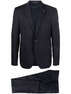 Tagliatore single-breasted wool suit - Blue