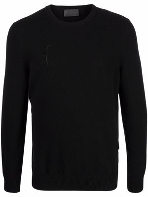 Philipp Plein round neck knitted jumper - Black
