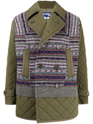Junya Watanabe MAN intarsia-knit Sweater Walking jacket - Green