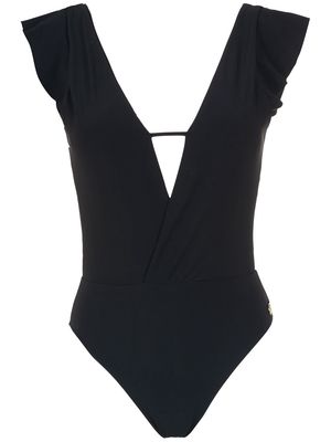 Brigitte plain swimsuit - Black