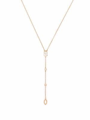 Courbet 18kt recycled rose gold CO laboratory-grown diamond tie necklace - Pink